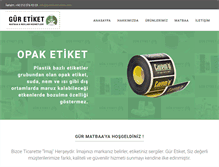 Tablet Screenshot of guretiketmatbaa.com